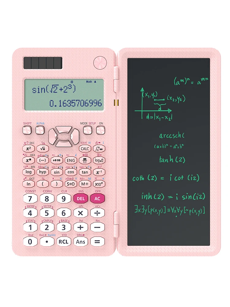 Solar Wetenschappelijke Rekenmachine Met Lcd Notepad 417 Functies Professionele Draagbare Opvouwbare Calculator Voor Studenten Verbeterde 991ES