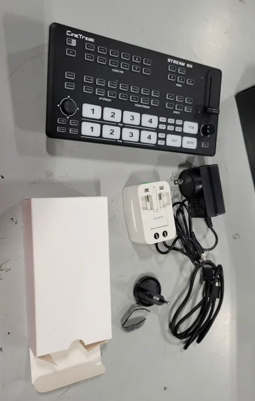 

Распродажа 2025: Видеомикшер CineTreak STREAM SH All-in-one для прямых трансляций, 5-канальный, многофункциональный видеопульт (отправка из США)