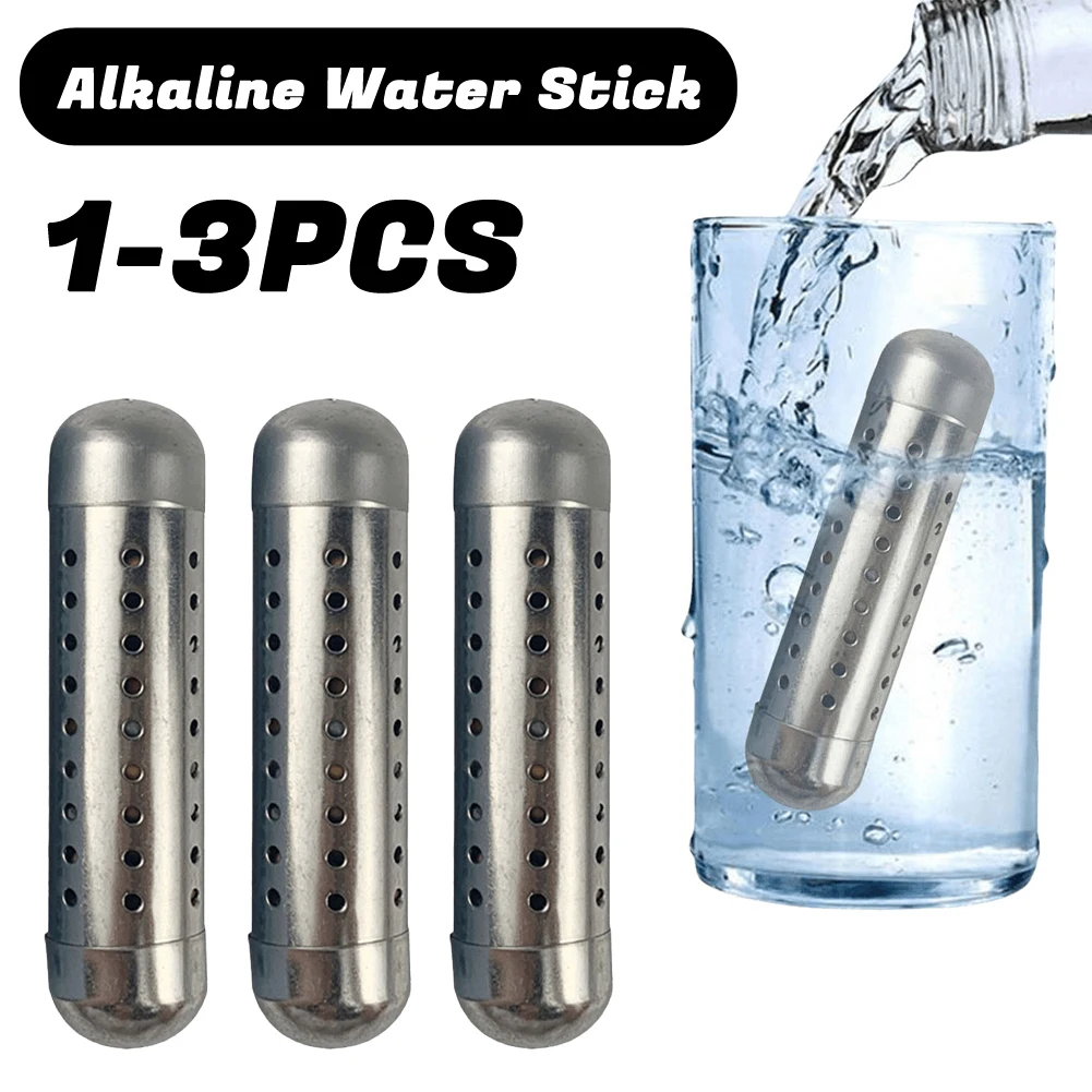 Alkaline Water Stick Stainless Steel PH Alkalizer Ionizer Water Purifier Filter Naturally Increases PH Levels and Decreases ORP