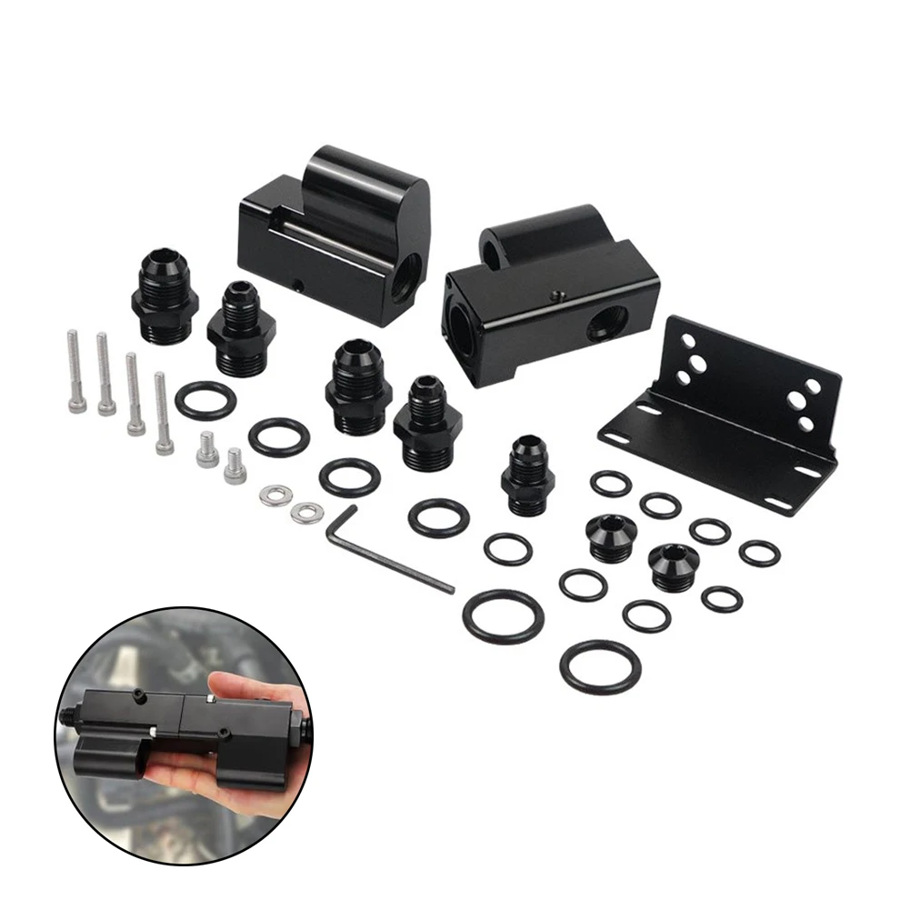 Car Sensor Adapter Bypass Module For E85 For Flex Fuel Sensor Adapter Bypass Module 6AN 8AN Billet For VDO F 13577429,13577379