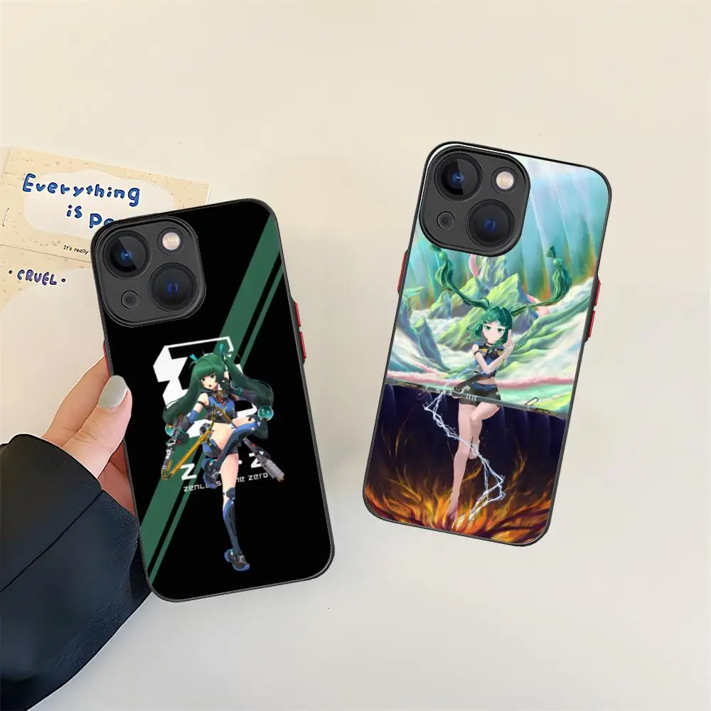 

Zenless Zone Zero QingYi Phone Case for iPhone 16 15 14 13 12 11 X XR XS 8 7 Pro Max Plus Mini Colour Silicone Protective Luxury