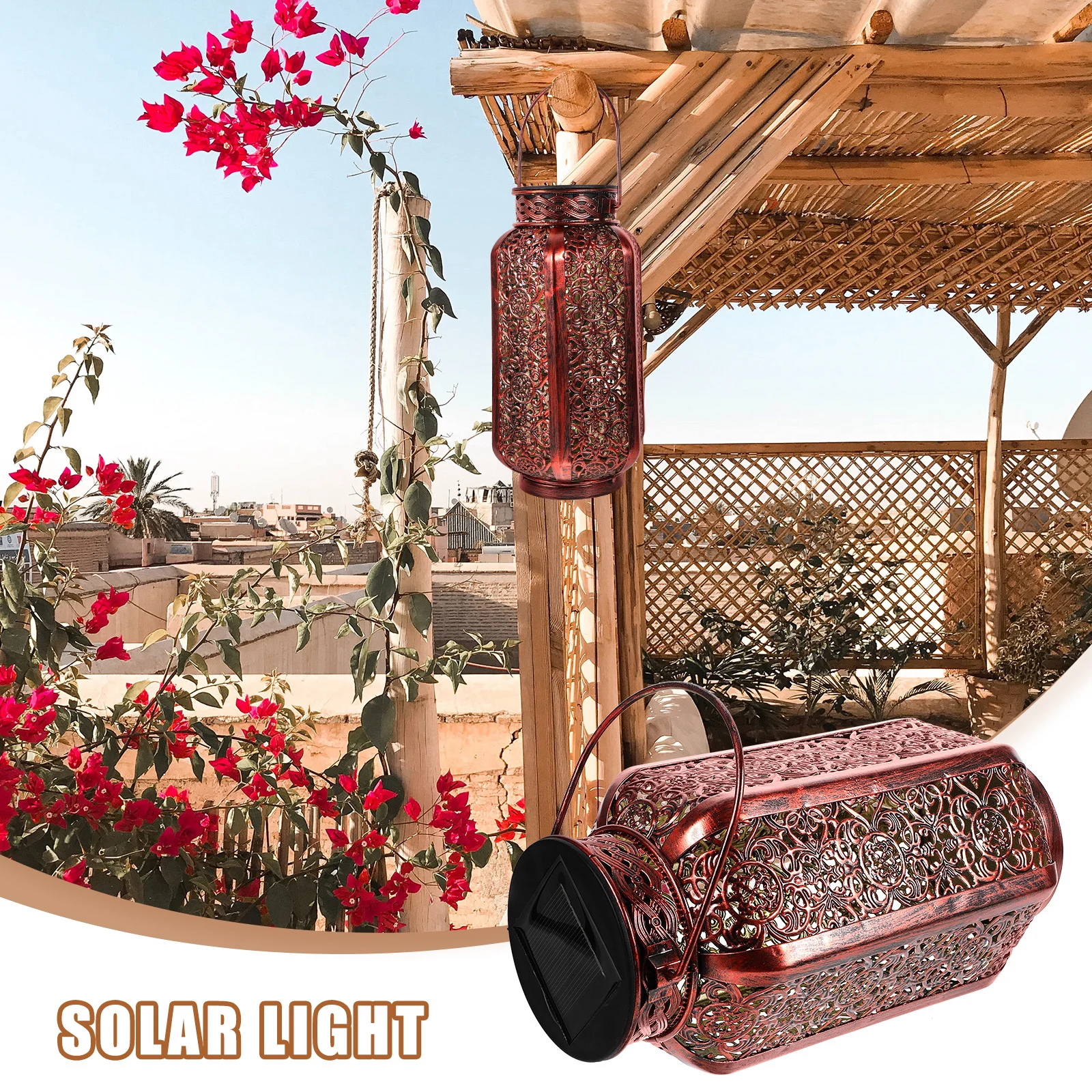 

Winter Melon Lantern Garden Decorative Lamps Outdoor Lanterns Hollow Lights Solar