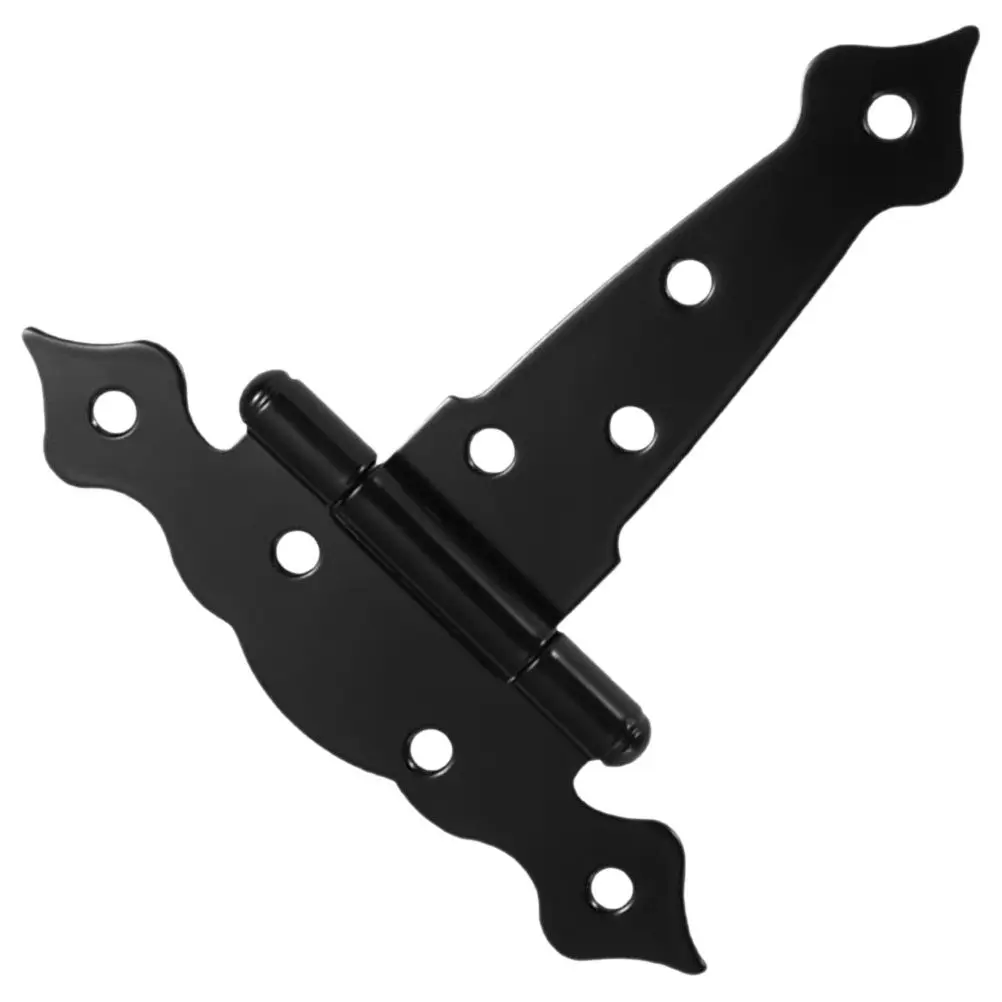 

Классические черные железные петли T-образной формы для тяжелых условий эксплуатации, для дверей сараев, деревянных ворот, металлических шкафов, наружного применения.