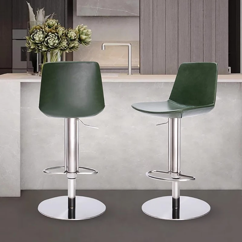 Swivel Design Bar Chairs Metal Industrial Relaxing Adjustable Bar Chairs Modern Reception Sgabelli Isola Cucina Home Furniture