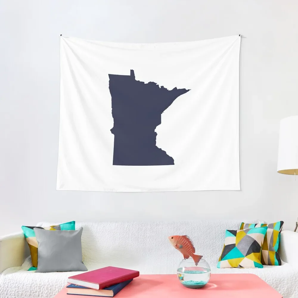 

Minnesota Love in Navy Tapestry Aesthetic Decoration Room Decoration Accessories Decoration Bedroom Tapestry