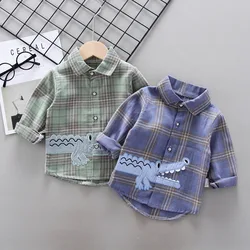 Shirt Clothes Baby Spring Thin Shirts Toddler Infant Boy Long Sleeve Tees Tops 1 2 3 4 Y Kids Girl Cotton Shirt