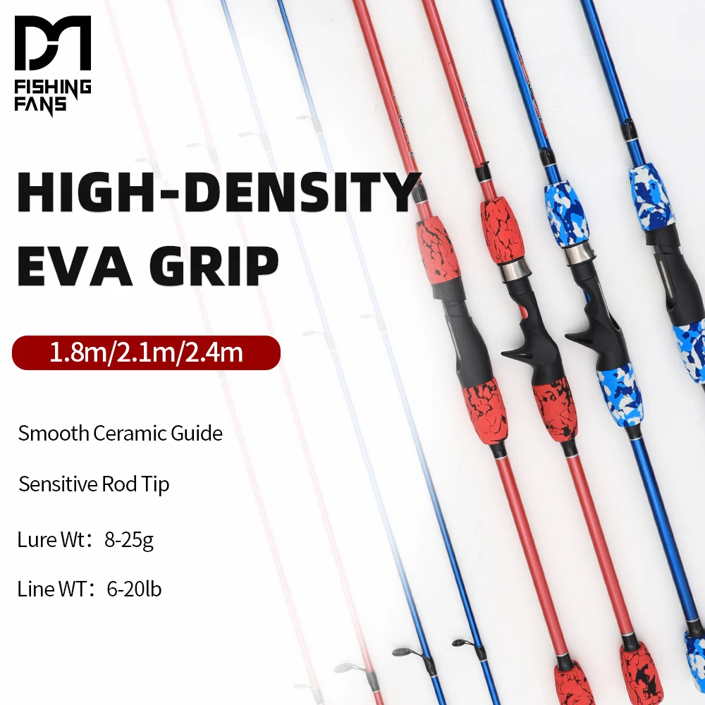 

Двухсекционные спиннинговые удилища 2.1м 2.4м, сверхлегкие, из стекловолокна, для пресноводной рыбалки (Pesca)