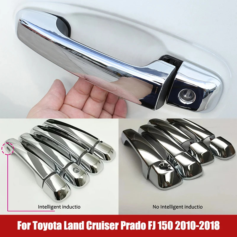 ABS Chrome For Toyota Land Cruiser Prado FJ150 150 2010-2018 Accessories Car Side Door Handle Covers Molding Trim Stickers