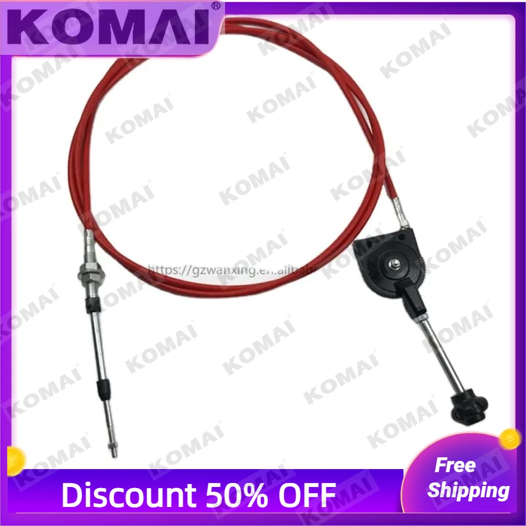 

For 3.5m 4.0m 4.5m High Quality Throttle Cable Excavator Loader Tractor Universal Modification Line Factory Direct Sales