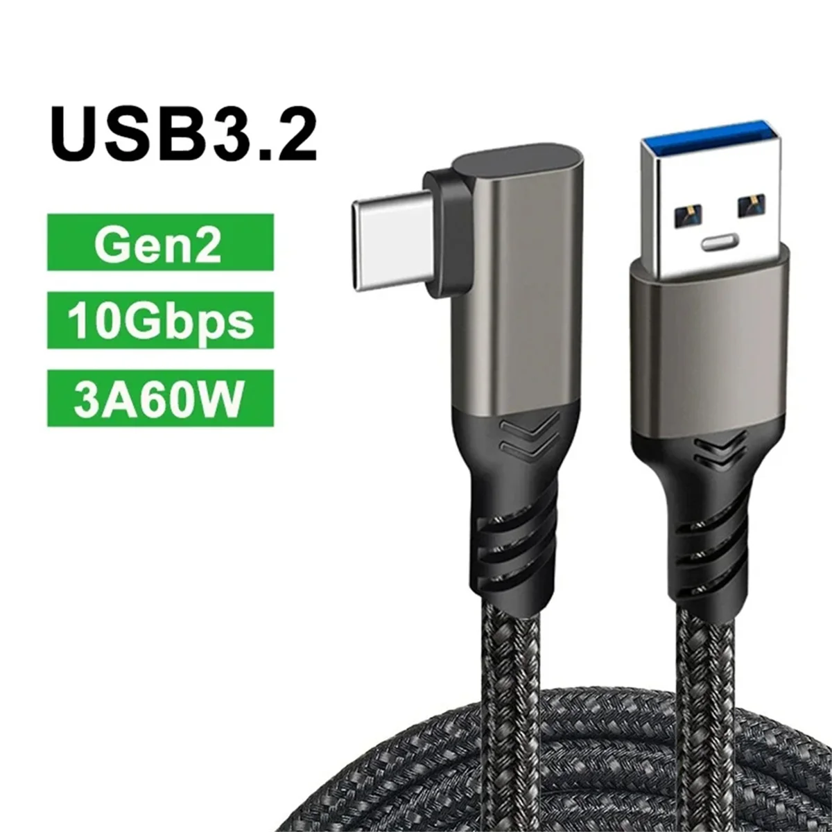 Link Cable for Quest 2 VR USB 3.2 Quick Charge Cables Data Transfer Fast Charges VR Headset Accessories,0.5 Meter