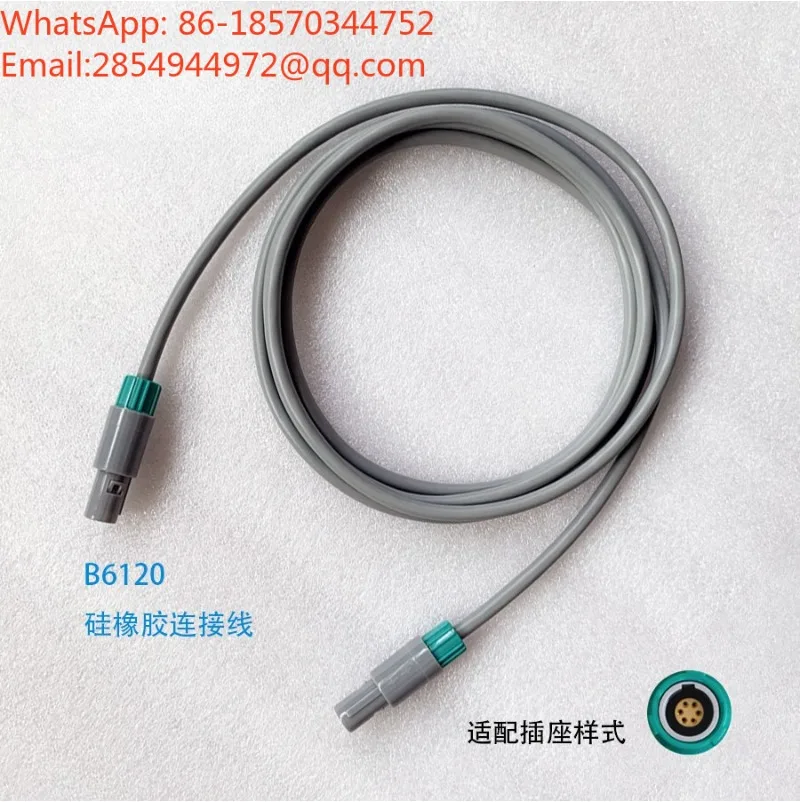 6 Pin Both Ends Coiled Spring Cable Dental Intraoral Endoscope Handpiece Connecting Wire