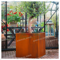 Large Corten Steel Planter Outdoor Raised Garden Corten Steel Planters  Corten Steel Planters.