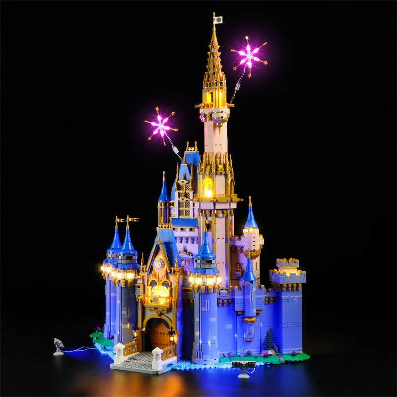 (Alleen LED-licht zonder bakstenen) 43222 The Class Castle Princess Prince Ideas (exclusief bouwstenen, stenen sets, model)