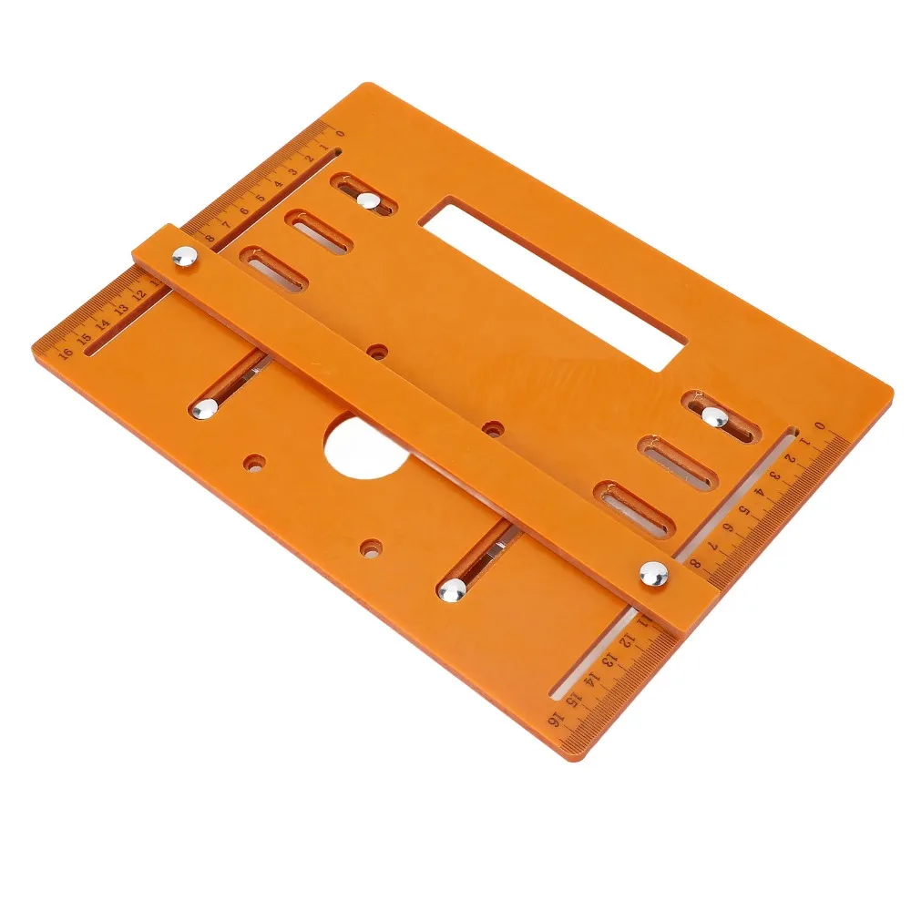 

28 x 20cm Cutting Machine Base Plate 5mm Thickness 4 Inch Circular Saw Base Plate Universal Base Plate DIY Woodworking Projects