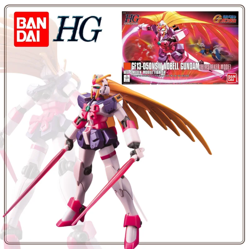 

In Stock Bandai HG 1/144 mobile suit NOBELL GUNDAM BERSERKER MODE Anime full Action Assembly Figure Model kits Toy Gift for Kids