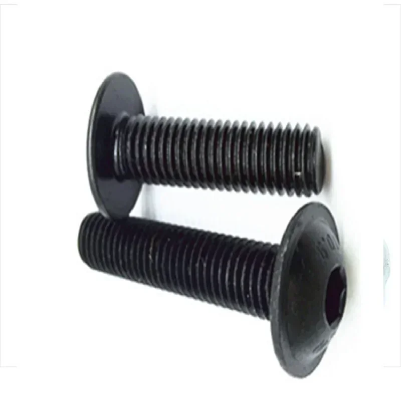 20pcs M6 M8 Bolt Socket Flange Button Head Screws 10.9 High Tensile Black Allen Bolts GB7380.2 L=10-30mm 16mm 25mm