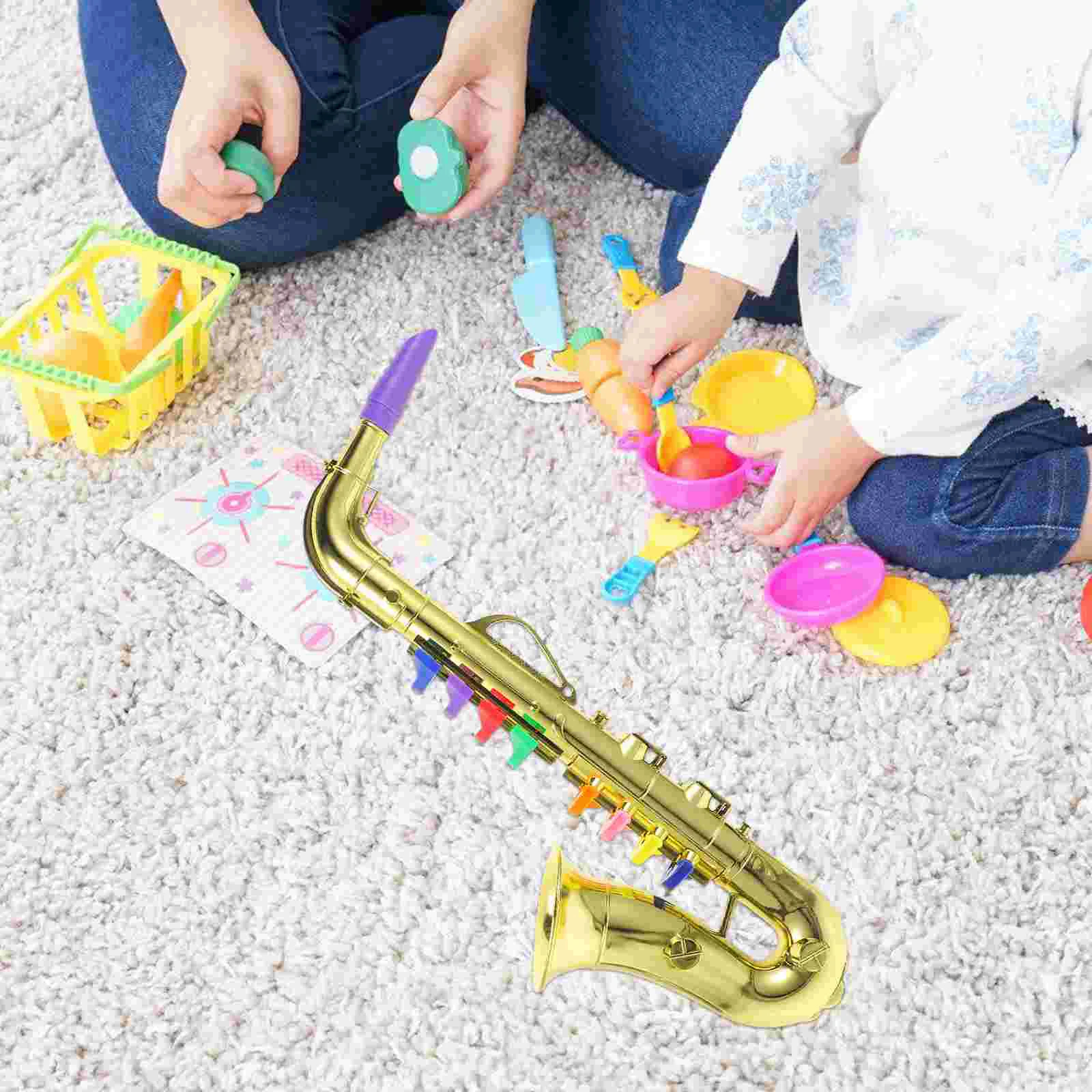 Children's Wind Instrument Toys Toddler Kid Saxophone Plaything Trumpet Musical