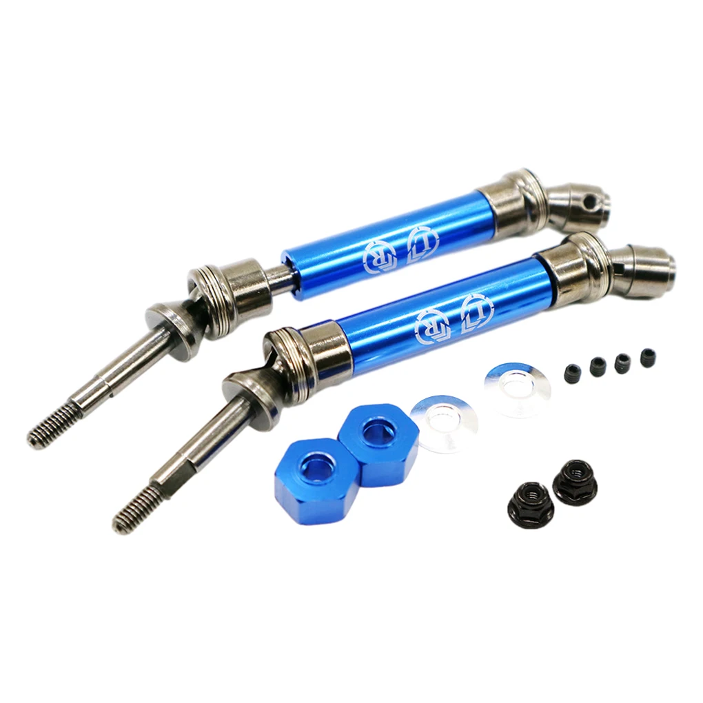 

2pcs 1/10 Universal Drive Joint Steel Spline Design Rc Universal Drive Joint For SLASH 4x4 RC Car Part Red