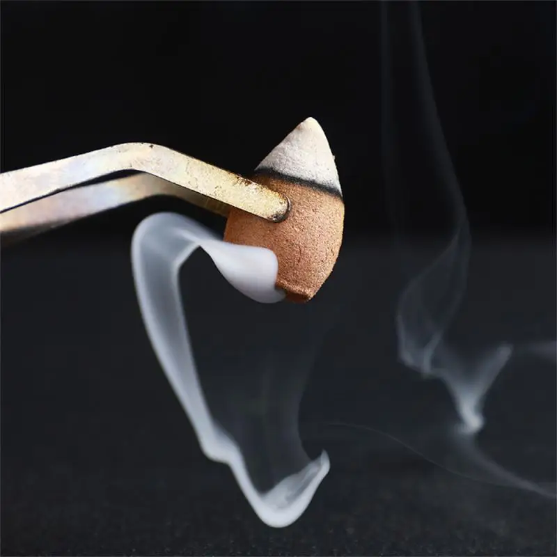 100pcs Natural Reflux Tower Incense Sandalwood Lavender Smoke Backflow Incense Cone For Burner Home Fragrant Reflux Aromatherapy