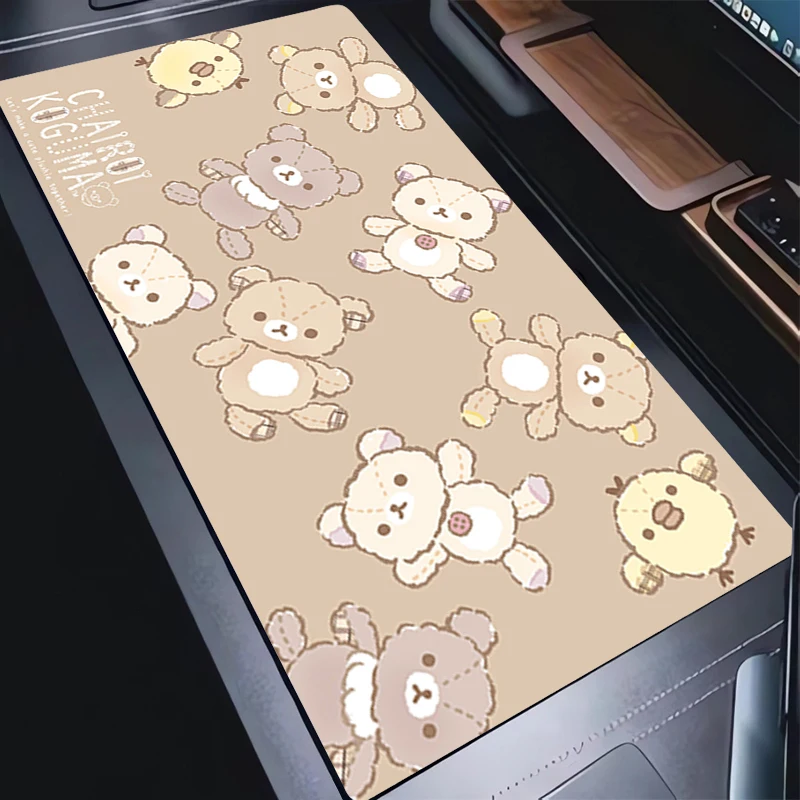 

Mouse pad Rilakkuma large Gaming Desk Mat Computer Keyboard desk pad Mats Non-slip rubber Game player PC carpet Kawaii Girl XXL