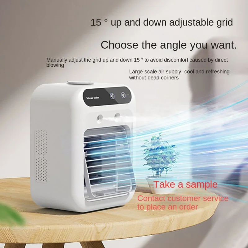 Portable Small Household Air Conditioner Fan for Dormitory, Mist Cooling Fan with Humidification
