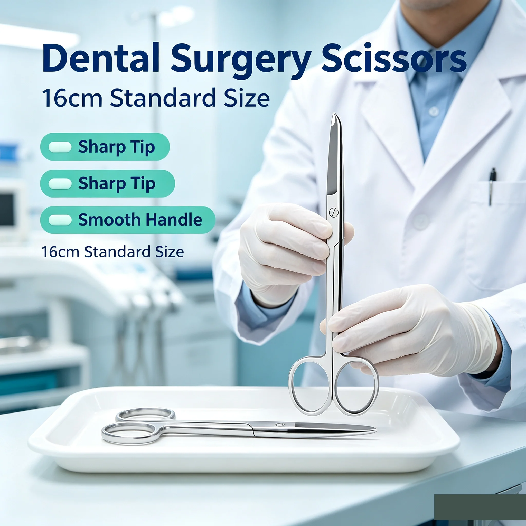 1pcs Crescent Moon Spencer Ligature Dissecting Scissors for Nurses Surgical Cutting Scissors Stitch Suture Medical Tool