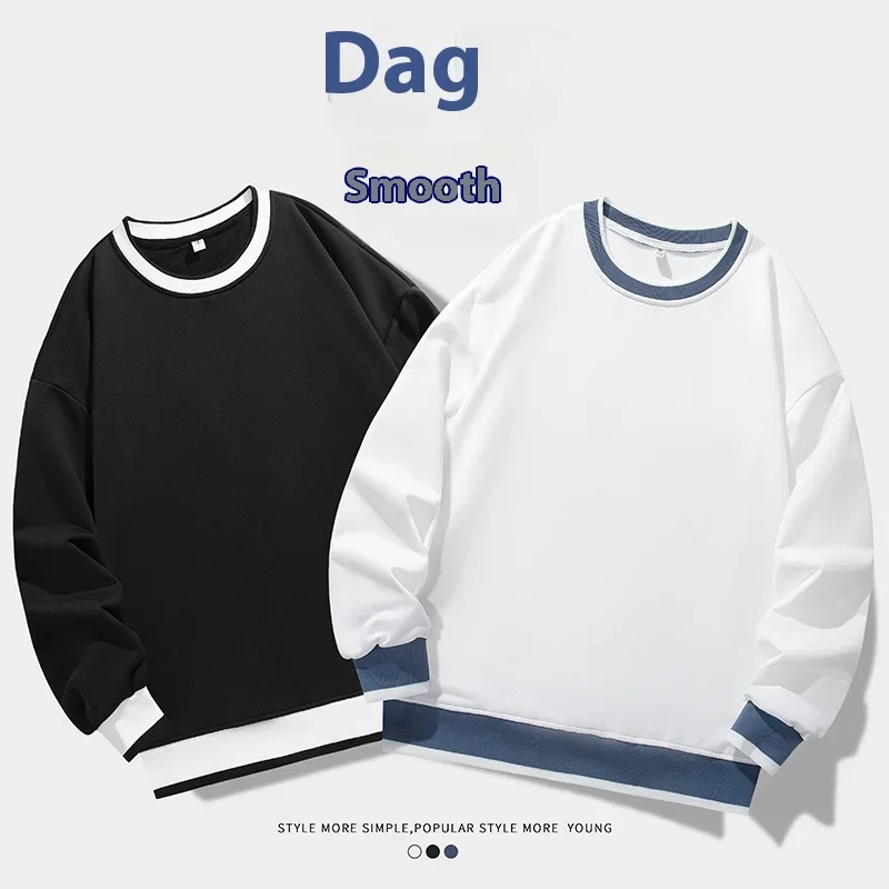 

Autumm Mens Sweatshirt Casual Long Sleeves Shirts Men Streetwear Korean Fashion Crew Sweatshirt Y2k Clothes for Men 2024 Tops