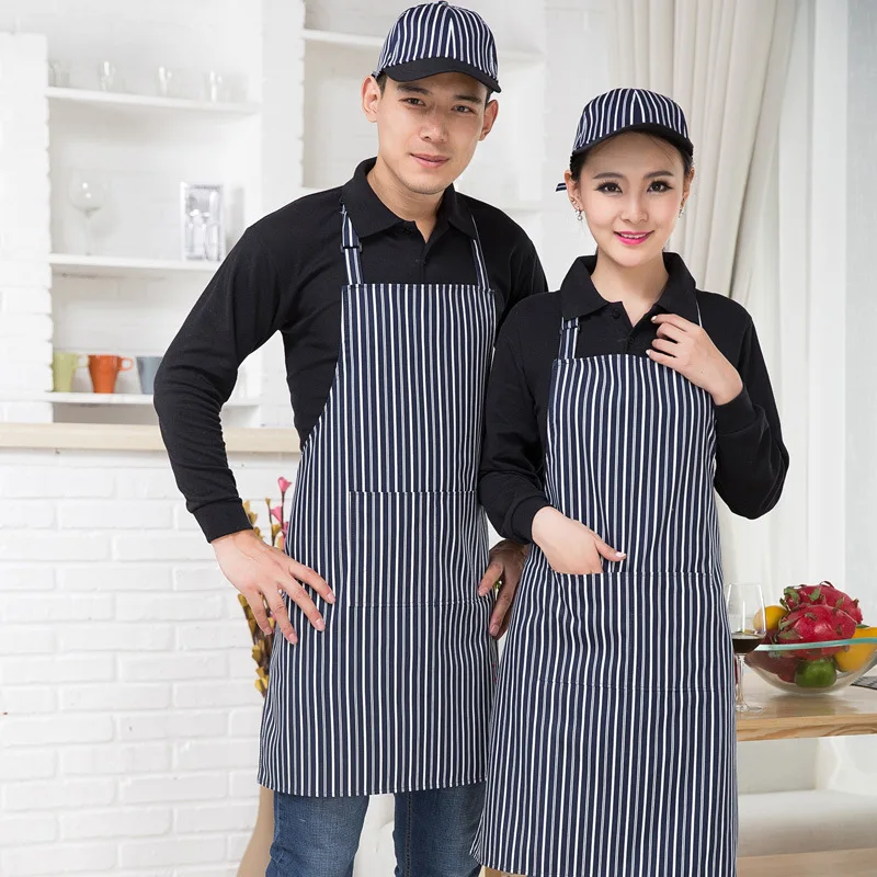 Kitchen Aprons for Woman Men Barista Bartender Chef BBQ Hairdressing Cooking Work Apron Catering Uniform Kitchen Accessories