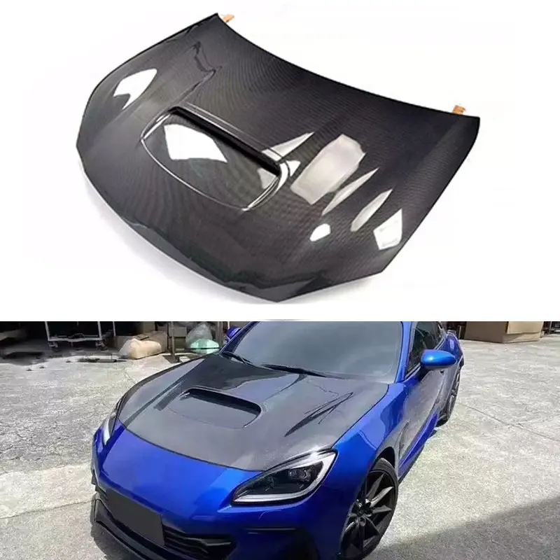 GR 86 Carbon Fiber Fibre Front Front Engine Hood Bonnet Vents For Toyota GR86 Subaru BRZ 2021-2023