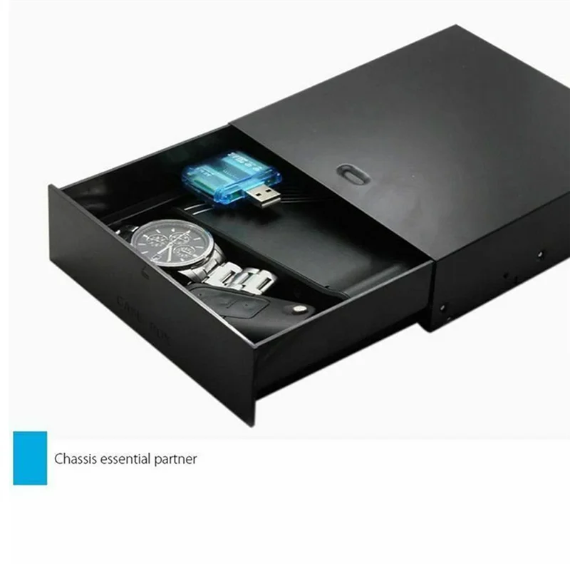 데스크탑 PC용 정리함 서랍 광학 드라이브, 데스크탑 보관함, 전면 패널 보관 홀더 및 랙, 5.25 인치