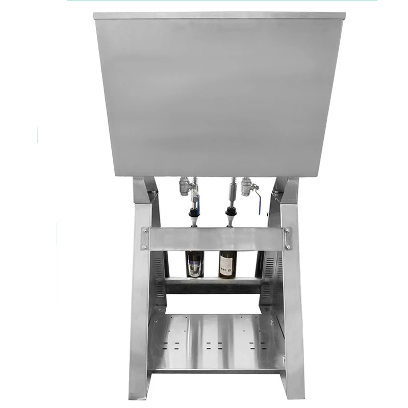 

Semi Automatic Siphon 4 Heads Table Top Bottles Gravity Overflow Liquid Wine Beer Filling Machines With Feeding Pump