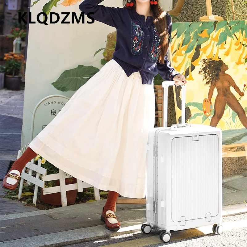 KLQDZMS Laptop Suitcase Front Opening Boarding Box 20
