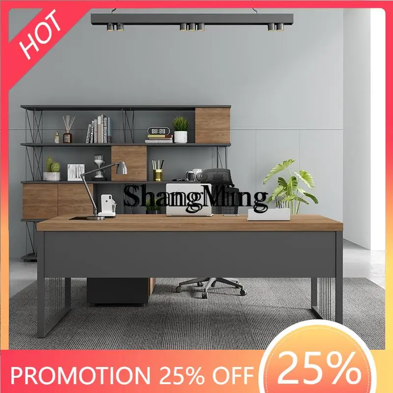 

ZYY exquisite senior desk simple modern supervisor manager office single computer desk boss office desk and chair combination