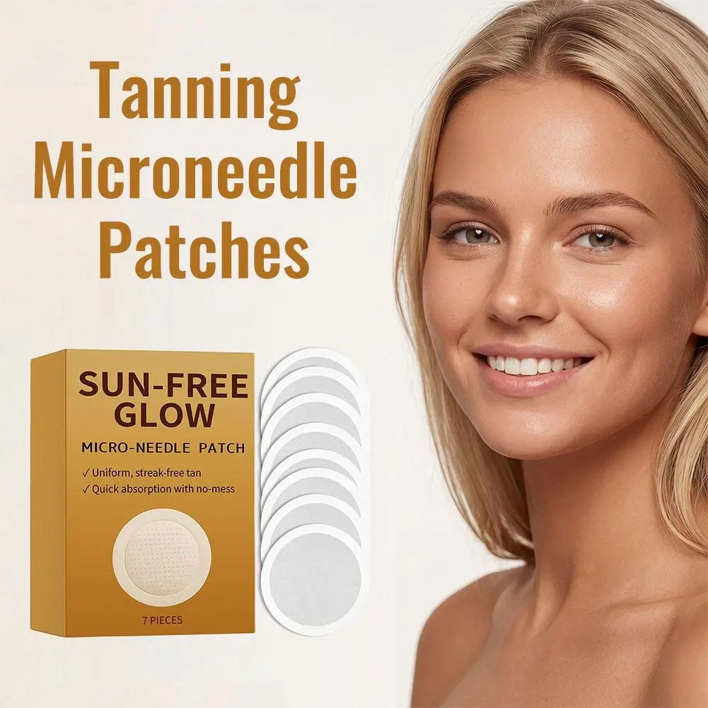 Sun Free Glow Micro Needle Patch Flexible Paste Design Fit Multiple Part Realize Integrated Even Full Body Darkening_voghion.com