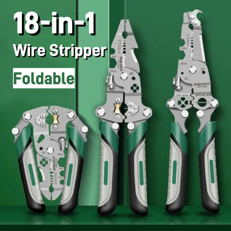 Elektriker Draht Crimper Schäler Zangen Kabel Abisolieren multifunktionale Presse Zange Terminal Crimpen Brutto Side Cut Werkzeug Neue