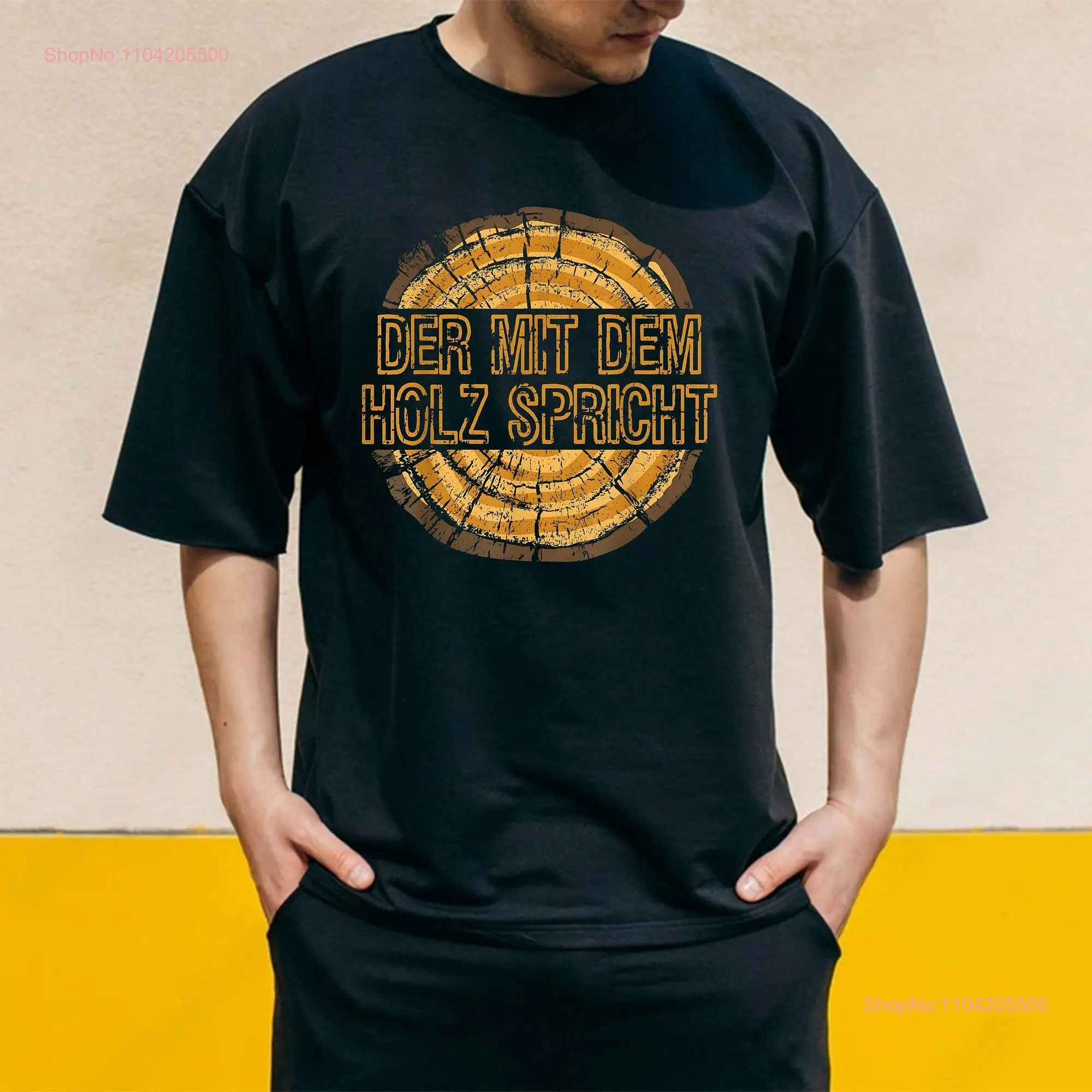 Der Mit Dem Holz Spricht Футболка Talking to the Wood Idea для плотника с длинными или короткими рукавами