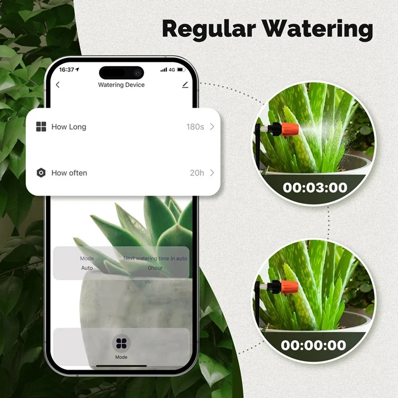 Tuya Wifi Watering Pump Timer Device Irrigation System Garden Tools Sprinkler Wired Design Auto Mode Manual App Control Durable