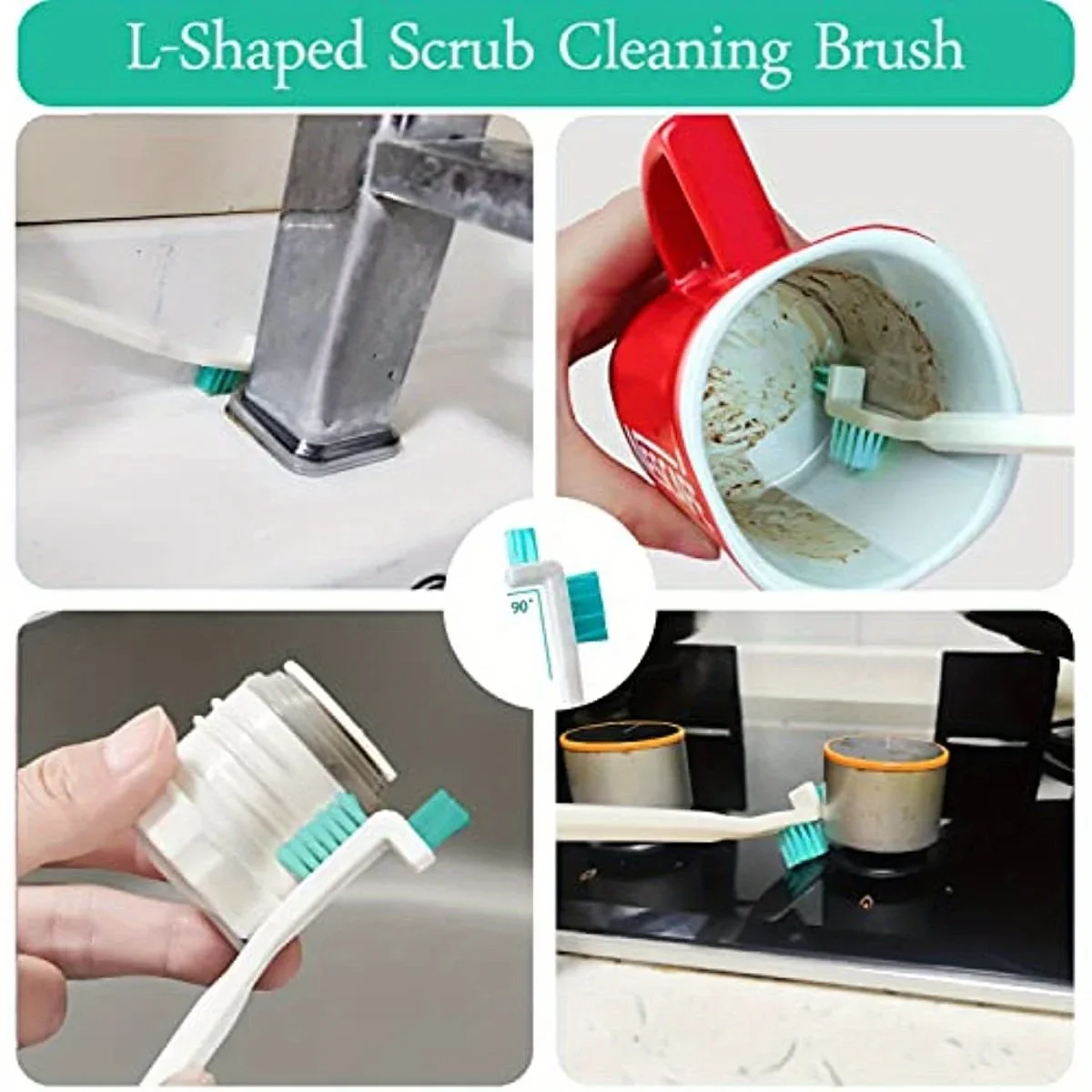8 PCS Set Bottle Small Cleaning Brushes: Household Cleaning Tool Set for Windows  Humidifiers  Bottles  Toilets & Keyboards