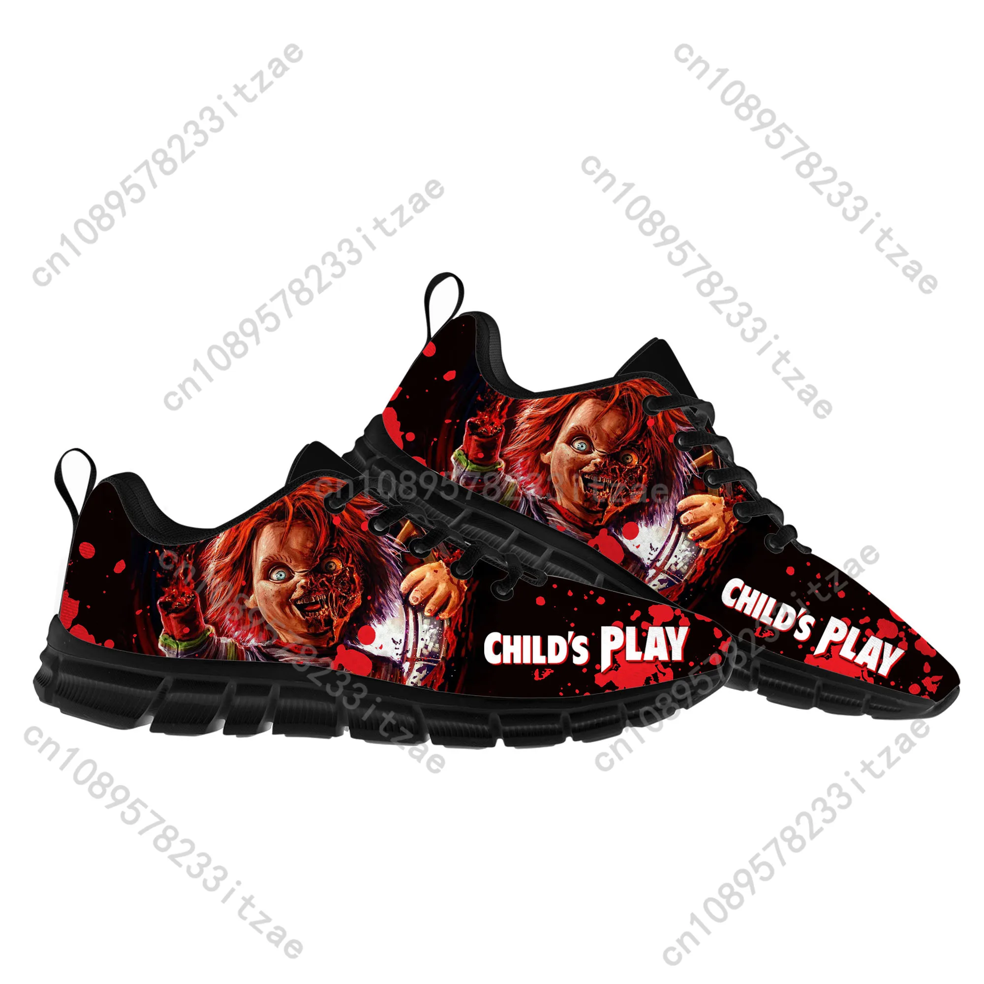 

Horror Movie Childs Play Chucky Sports Shoes Mens Womens Teenager Kids Children Sneakers Casual Sneaker Couple Custom Shoes