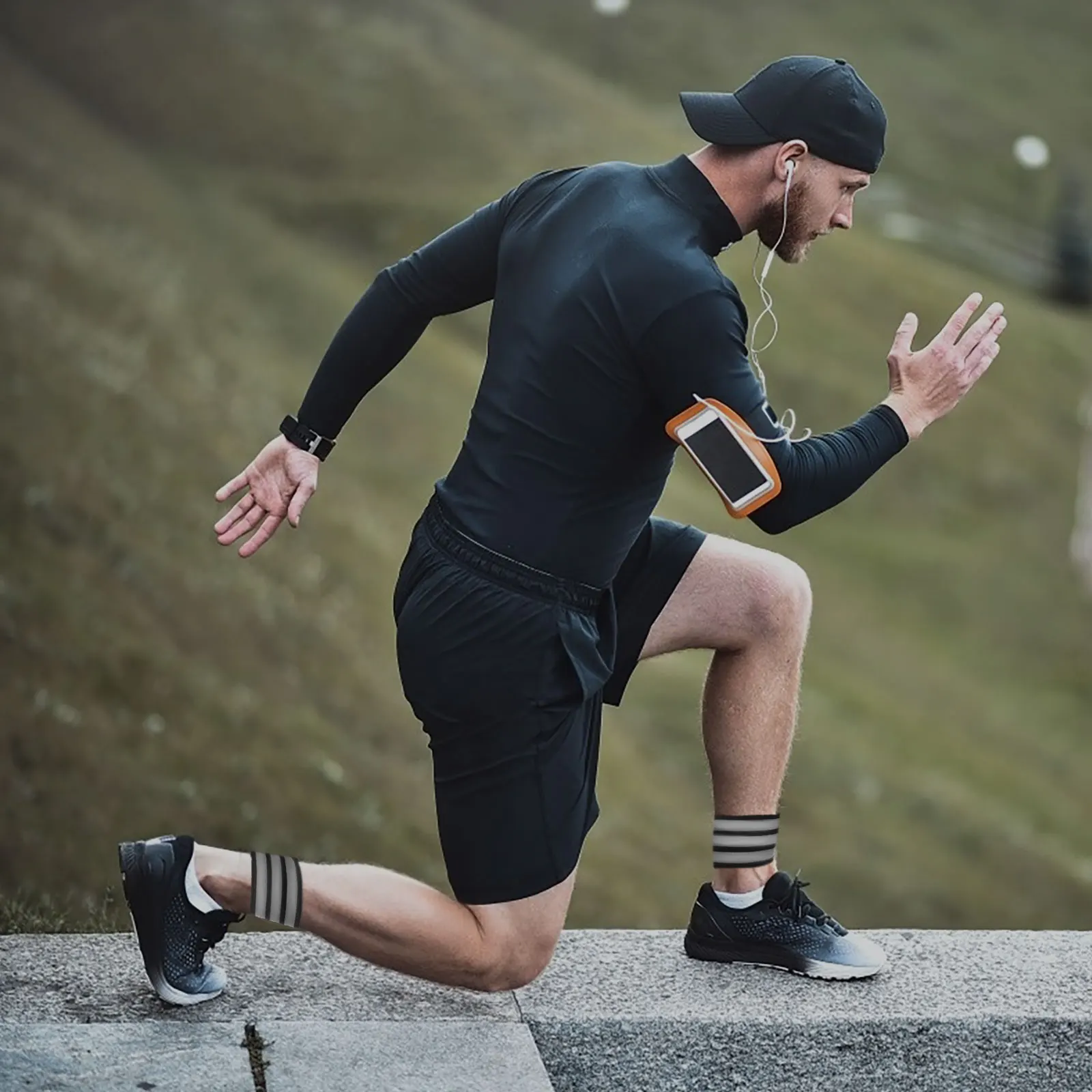 

1 Pair Reflective Cycling Pant Band Elastic Ankle Straps For Outdoor Riding Biking Fastening Leg Bundling Pants Stretch Strap