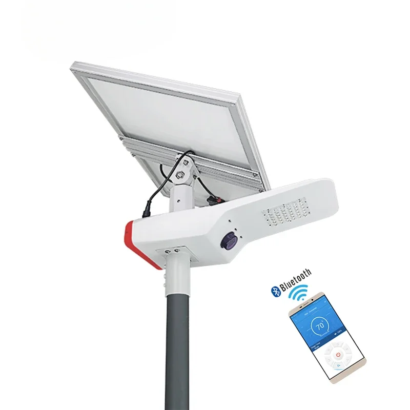 

Smart Integration Solar Street Light Led Waterproof IP66 With Outdoor Cctv Camera 5 Years Warranty