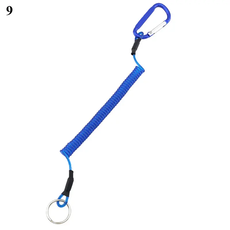 Spiral Stretch Keychain Elastic Spring Rope Key Ring
