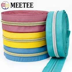 2/4Meters Zippers Fo Sewing 5# Nylon Zipper Tape By The Meter Bag Pocket Coil Roll Zips Garment Repair Kit DIY Accessories