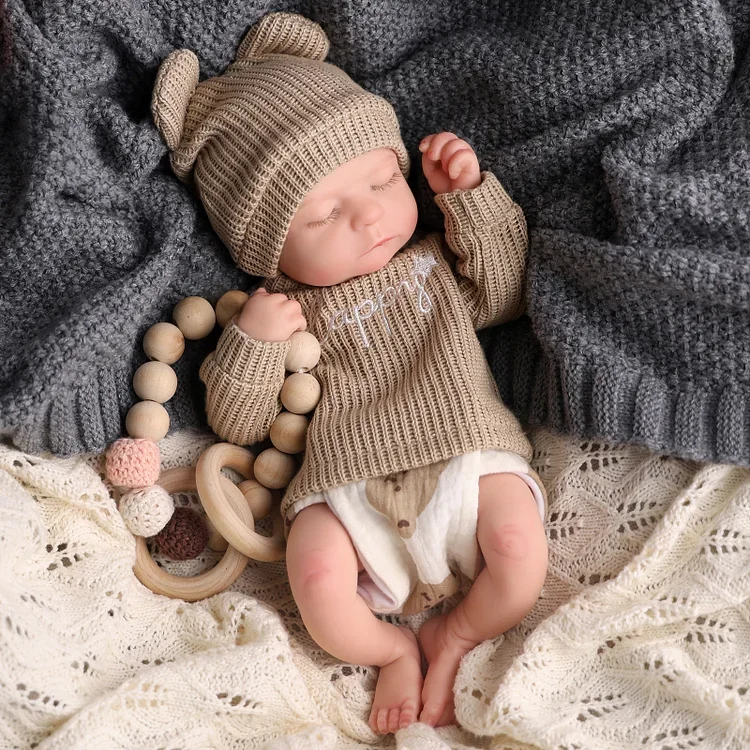Noah 16 Inch Full Body Silicone Reborn Baby Dolls Smiling Infant Boy