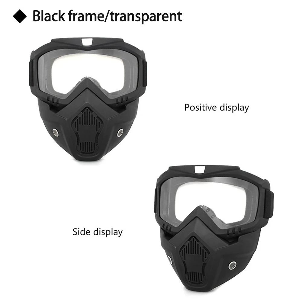 Dustproof Motocross Glasses Dirt Bike Motorbike Off-road Adjustable Motorcycle Masks Breathable Face Protective Welding Goggles