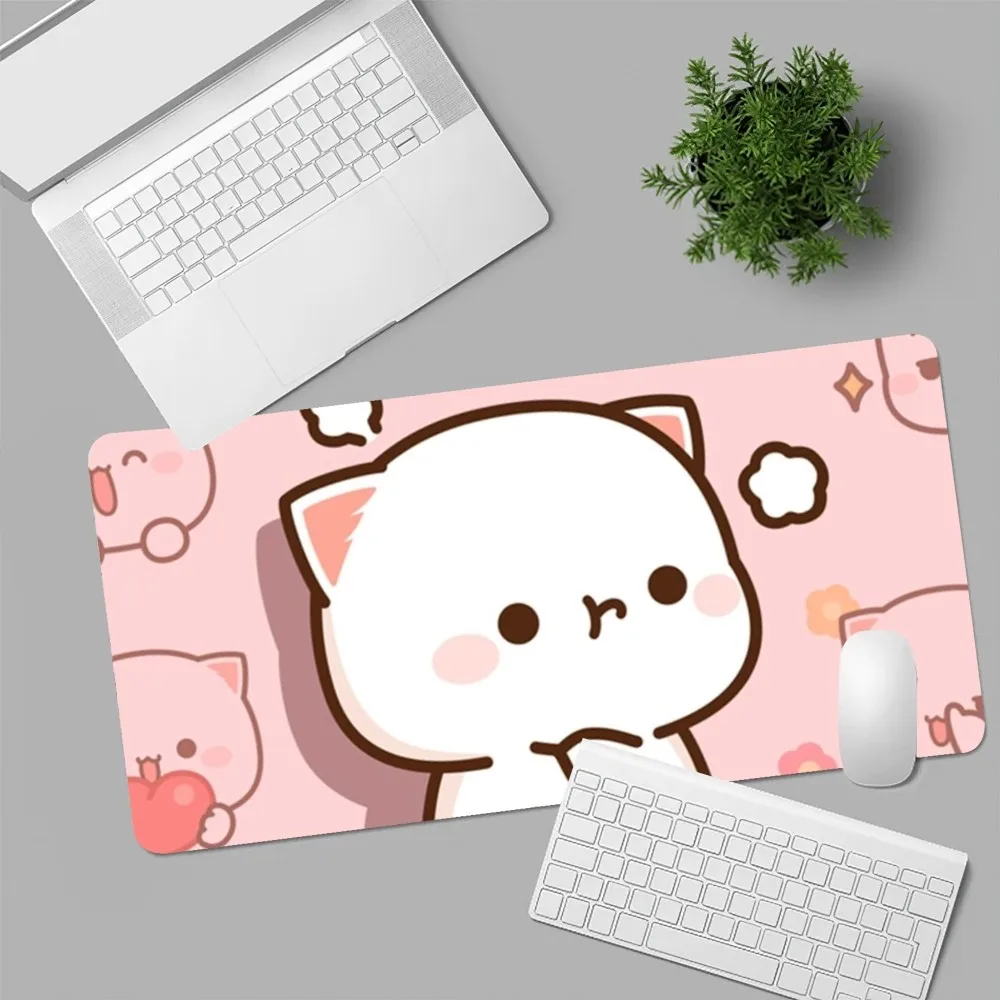 Cartoon cute Mochi peach goma cat  Mousepad Computer Laptop Gamer Pad PC Gaming Accessories Desk Mats