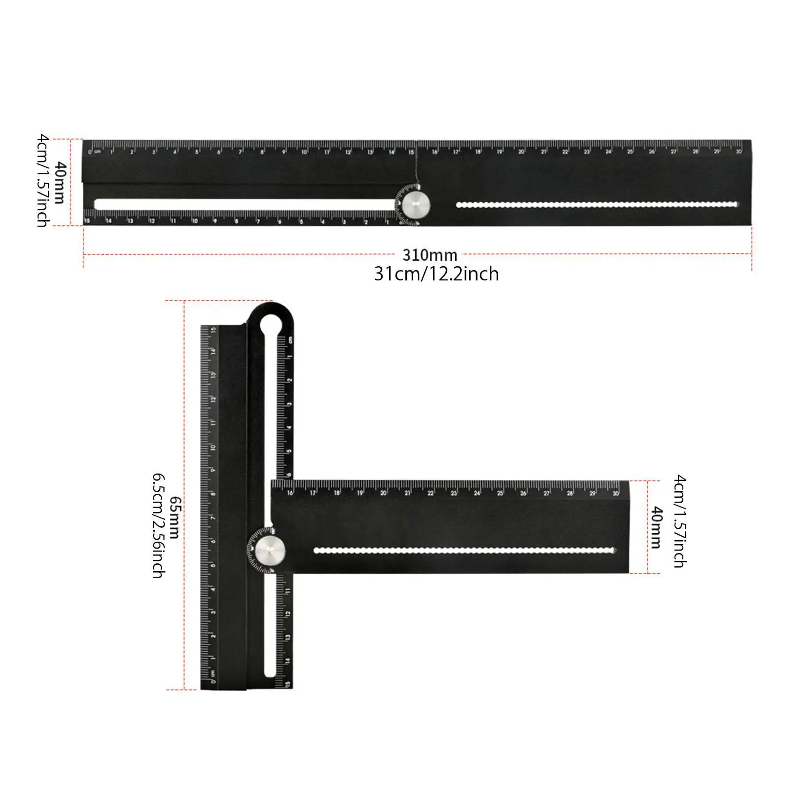 Angle Ruler 12 Inch / 310 Mm Goniometer Woodworking Angle Protractor