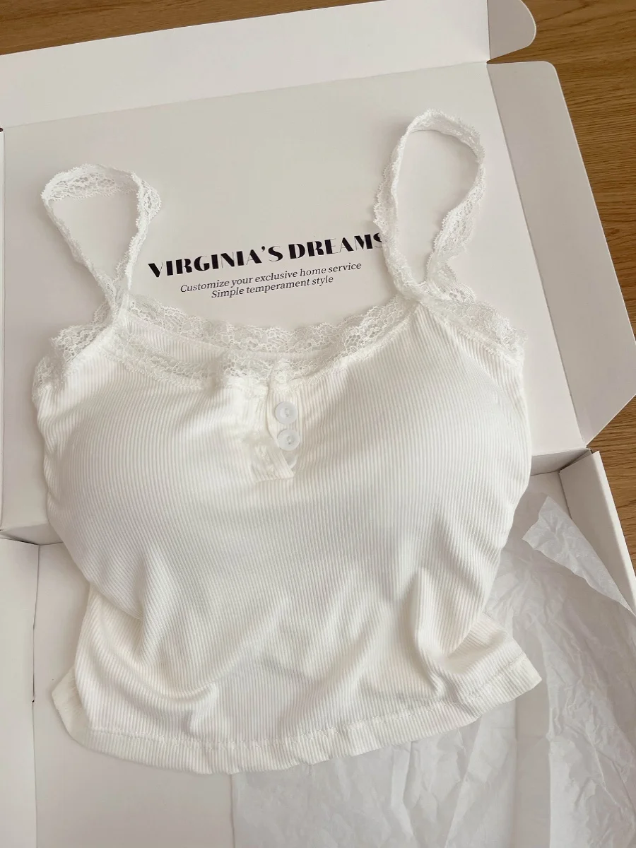 

Sexy Lace Trim Csole Nightgown Women's Home orts Set Simple Faionable Spwear Strap Design Ideal for Casual Use