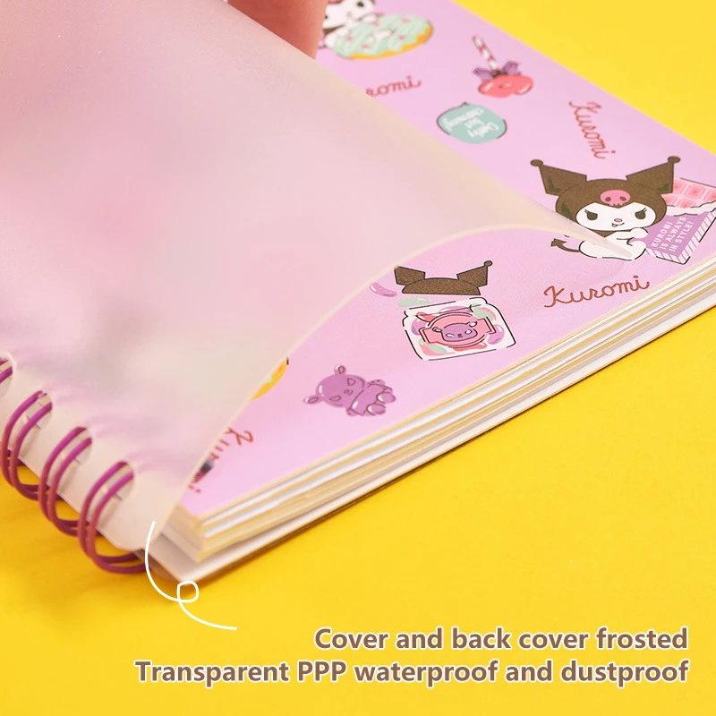 Imagem -03 - Sanrio Olá Kitty Notepad para Estudante Caderno Kawaii Notepad dos Desenhos Animados Material Escolar Papelaria Livro Bobina Presente para o Estudante Hello Kitty Kuromi