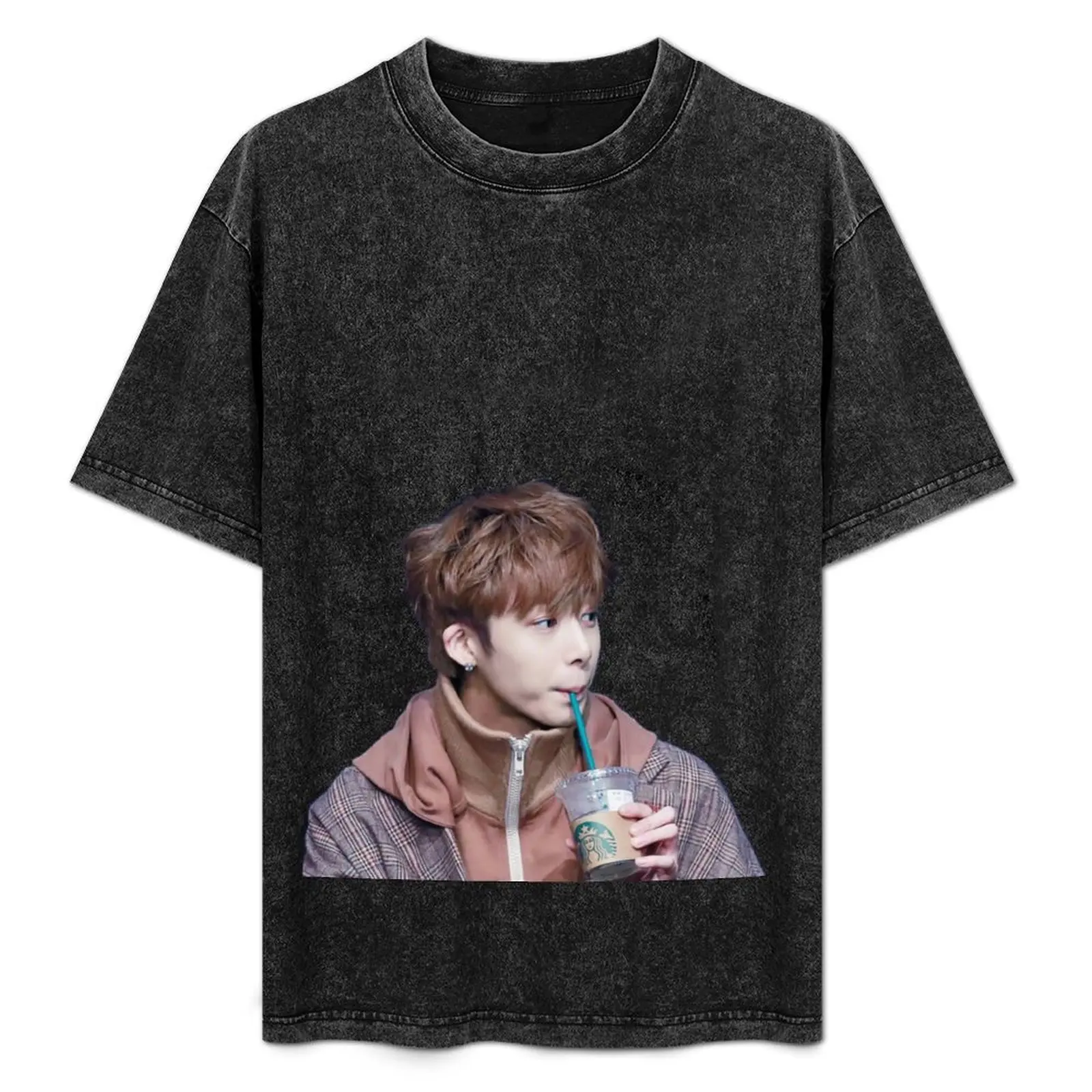 

Hyungwon Monsta X T-Shirt cotton tshirt 100% t shirts for man graphic funny t shirt man plain t shirt man luxury T-Shirt